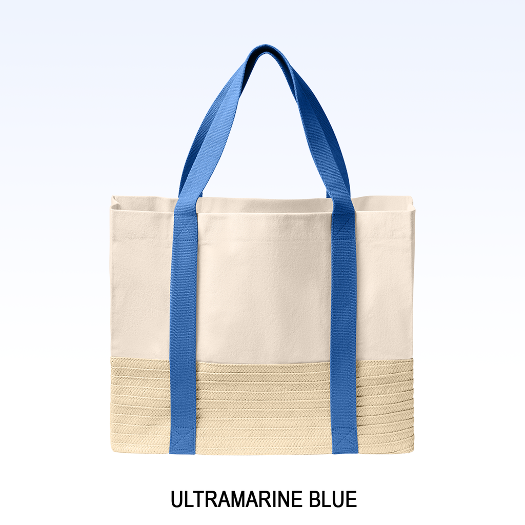 STRAW & CANVAS MARKET TOTE
