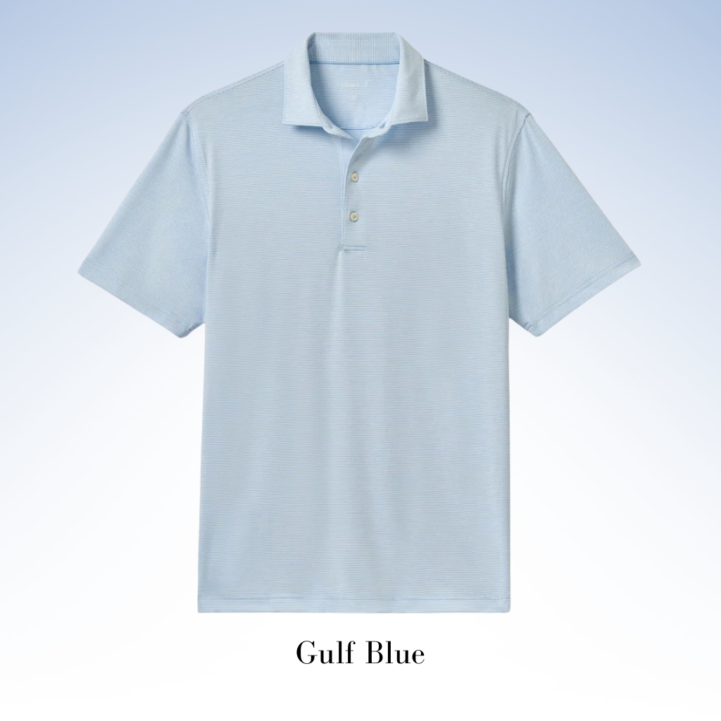 JOHNNIE-O PERFORMANCE JERSEY JR. POLO - LYNDONN STRIPE
