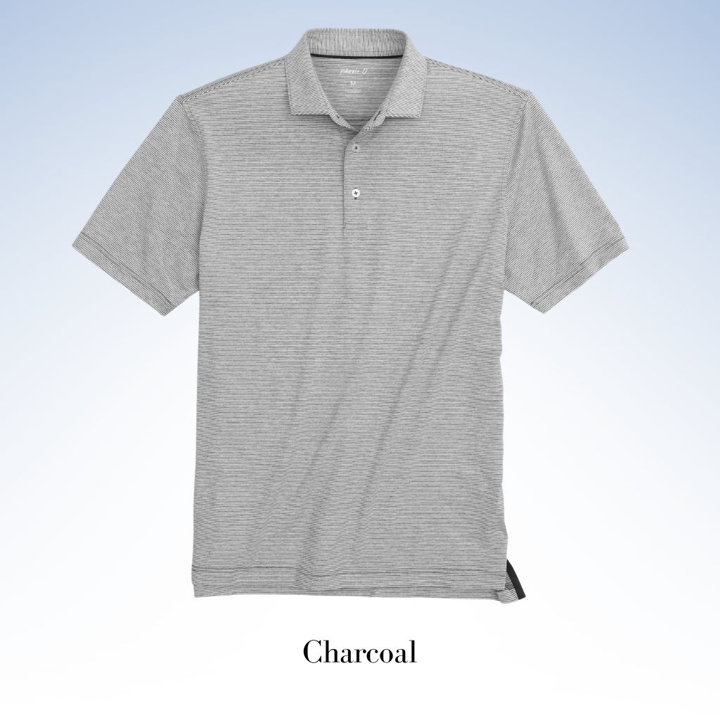 JOHNNIE-O PERFORMANCE JERSEY JR. POLO - LYNDONN STRIPE