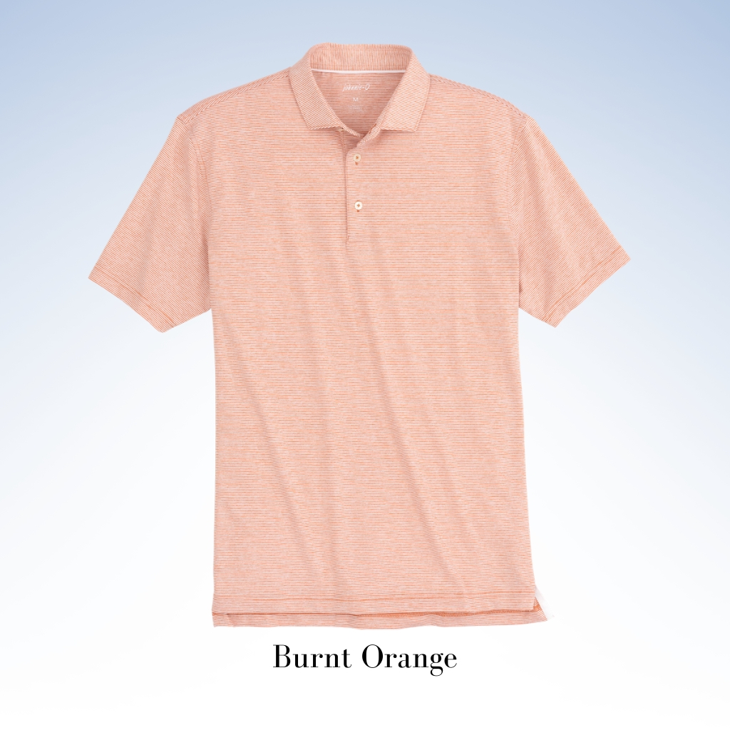 JOHNNIE-O PERFORMANCE JERSEY JR. POLO - LYNDONN STRIPE