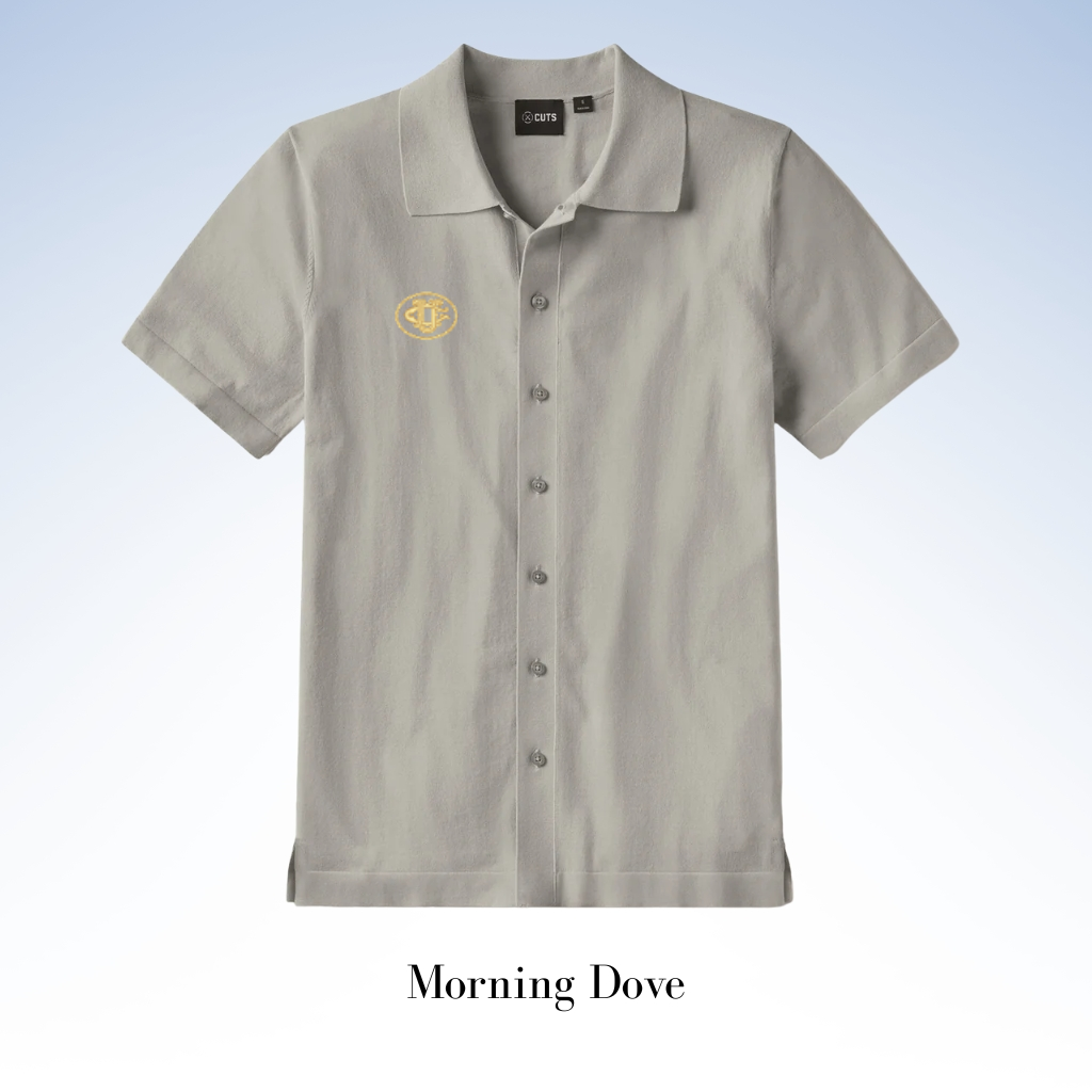 CUTS CLOTHING RIVIERA KNIT BUTTON UP