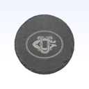 SET OF 4 SLATE COASTERS - 4"