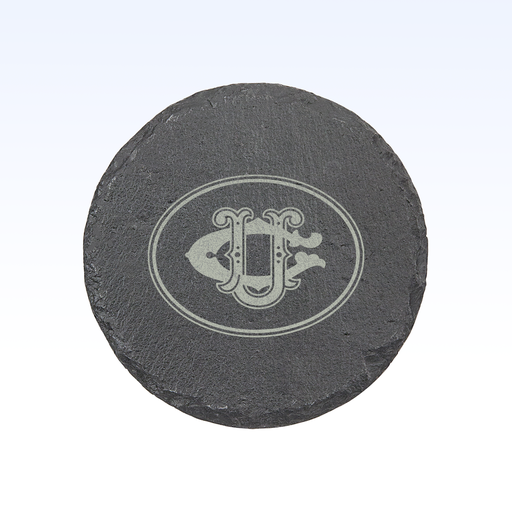 SET OF 4 SLATE COASTERS - 4"