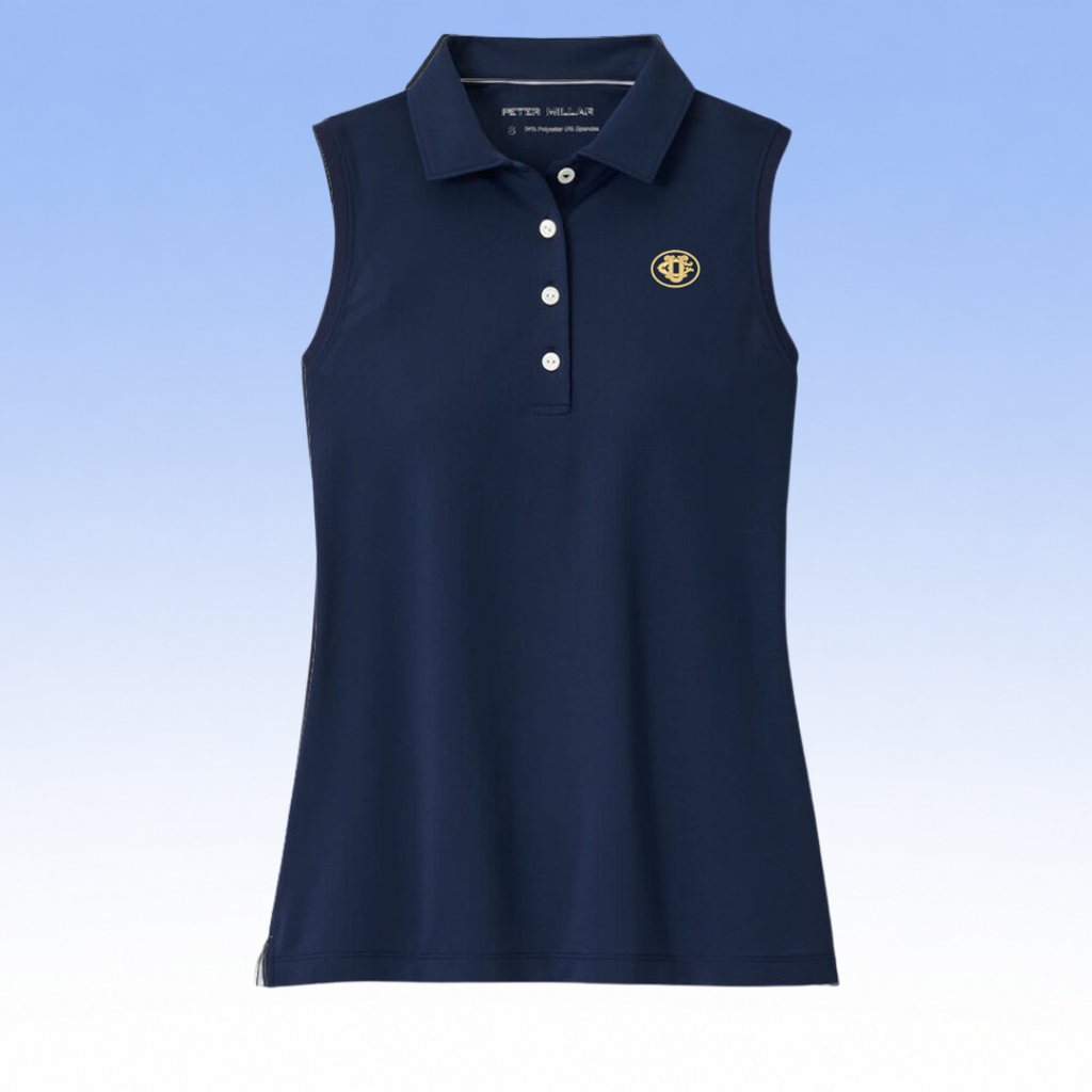 PETER MILLAR LADIES SPORT MESH SLEEVELESS BUTTON POLO