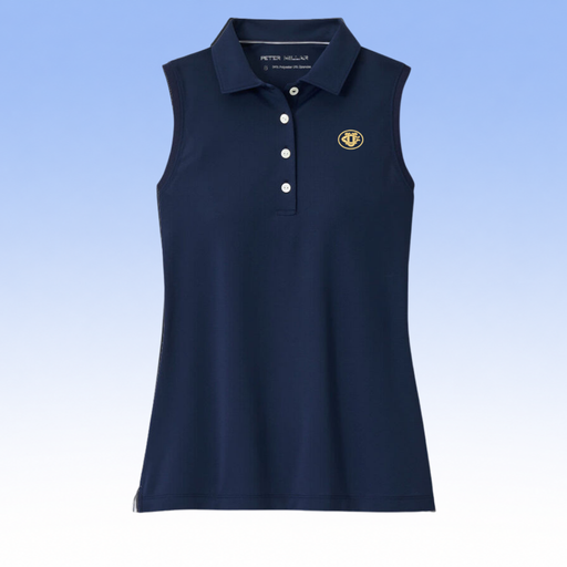 PETER MILLAR LADIES SPORT MESH SLEEVELESS BUTTON POLO