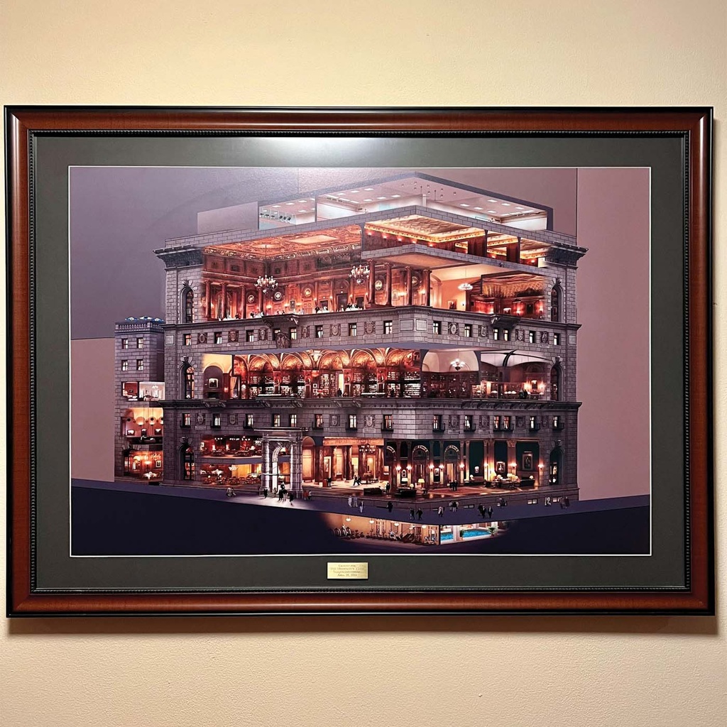 FRAMED COMPUTER-GENERATED GRAPHIC 22" X 18"