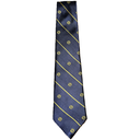 STRIPED LOGO TIE_Navy