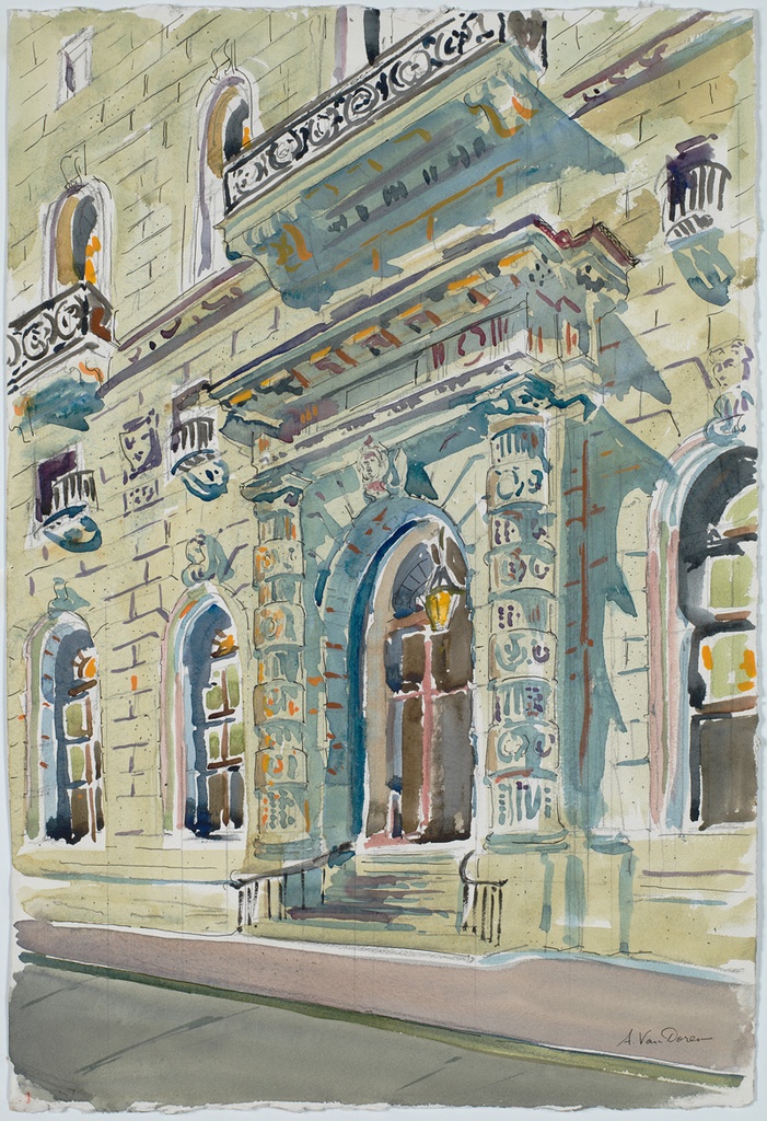 NOTECARDS-Van Doren - Club House Entrance
