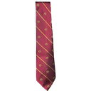 RED STRIPED LOGO TIE