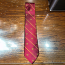 RED STRIPED LOGO TIE_2